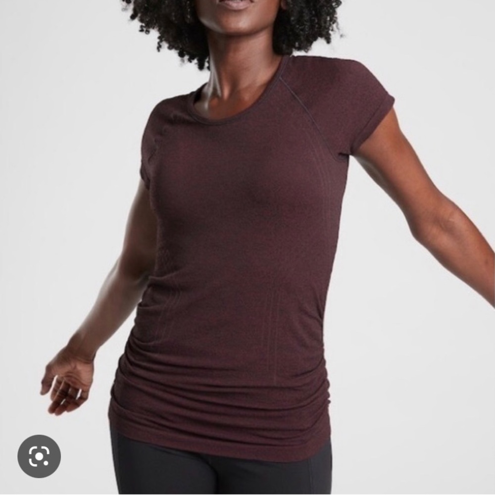 ATHLETA Speedlight Seamless Tee - Maroon